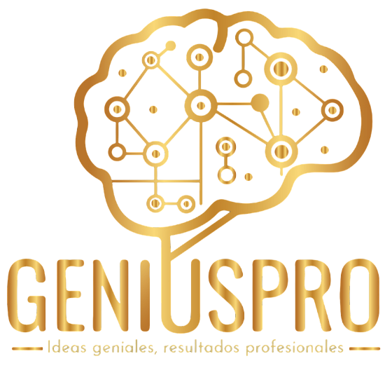 Logo de GeniusPro sas, agencia de paginas web, desarrollo de software  y marketing digital en barranquilla Colombia