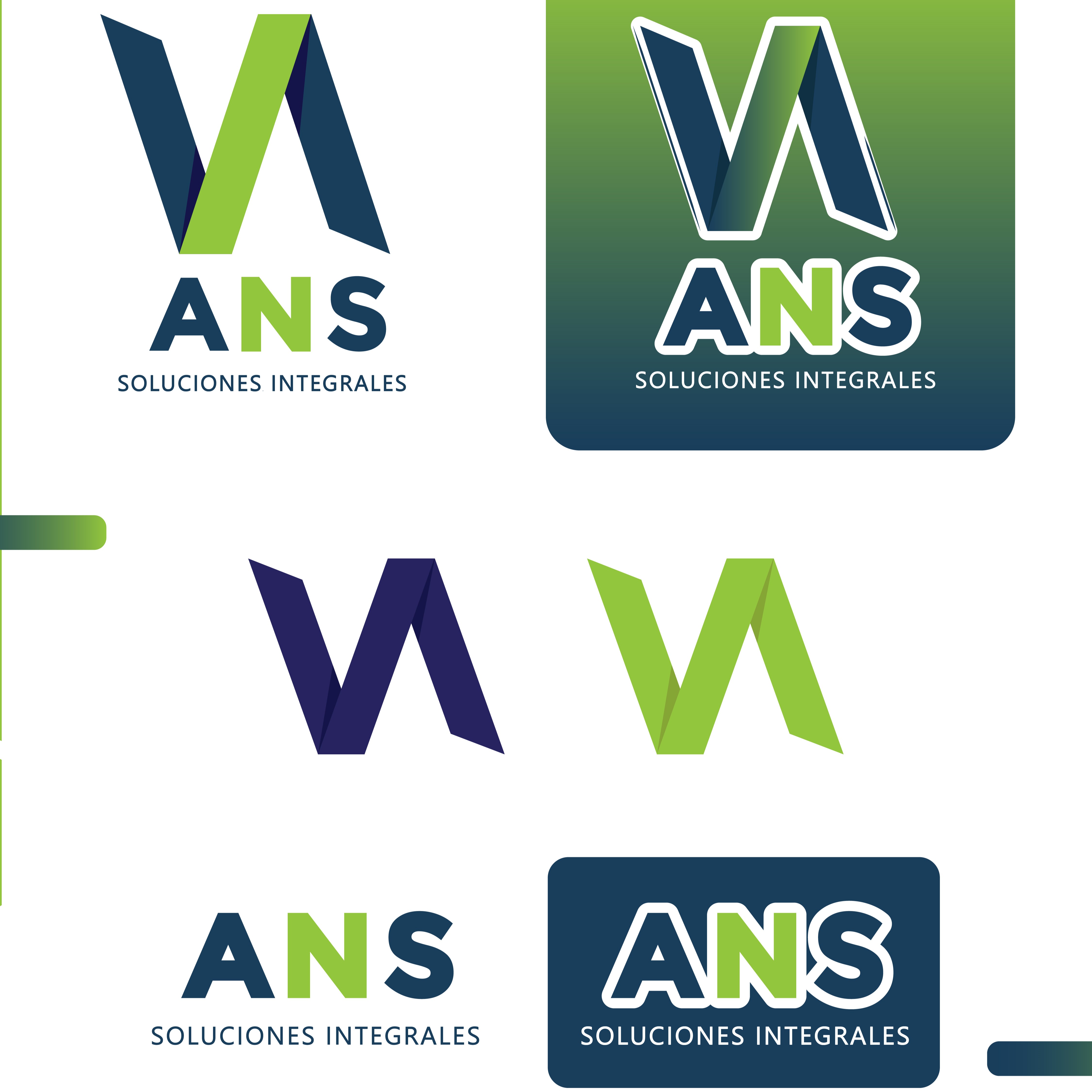 diseño de logo y branding para ANS Solutiones Integrales