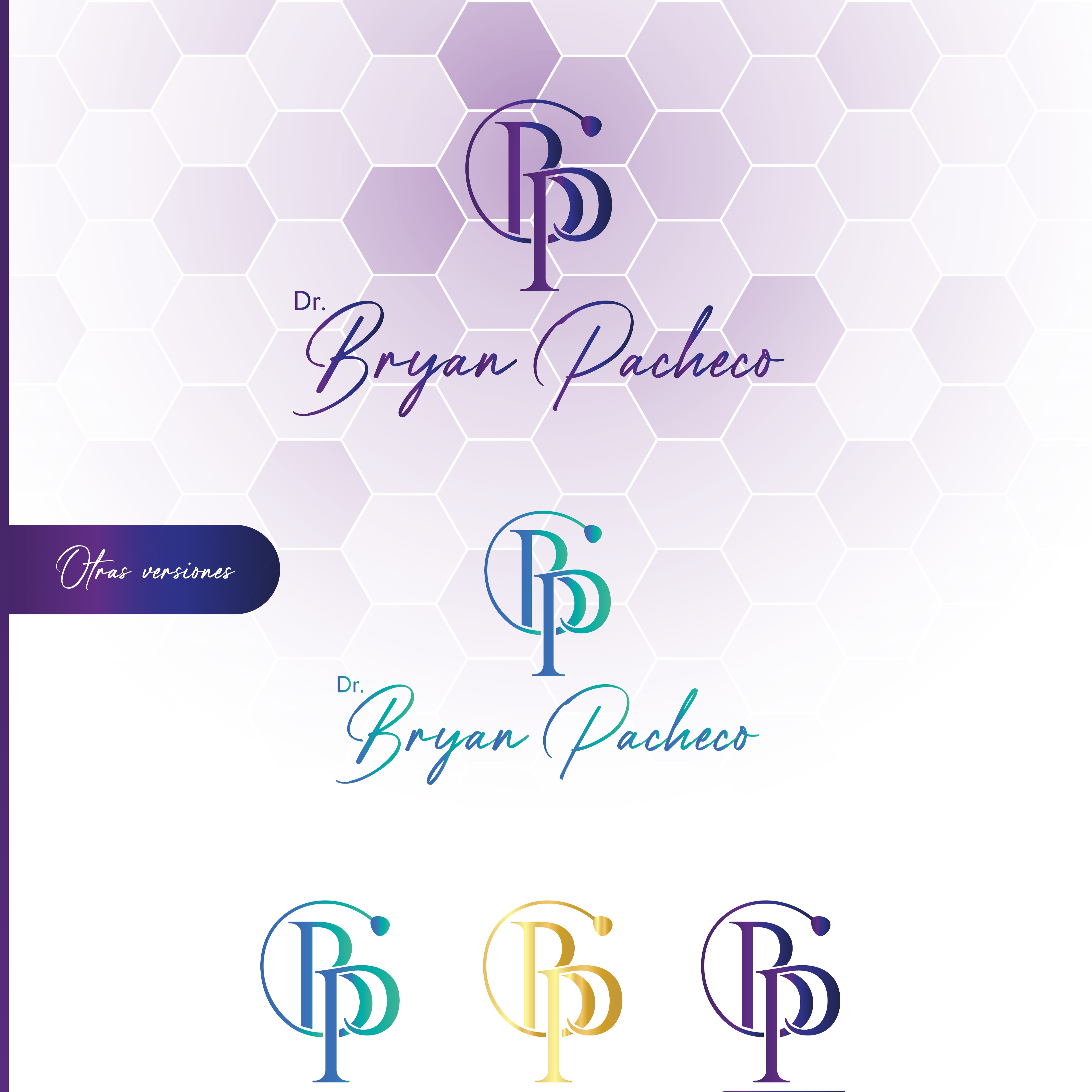 diseño de logo y branding para Dr. Bryan Pacheco