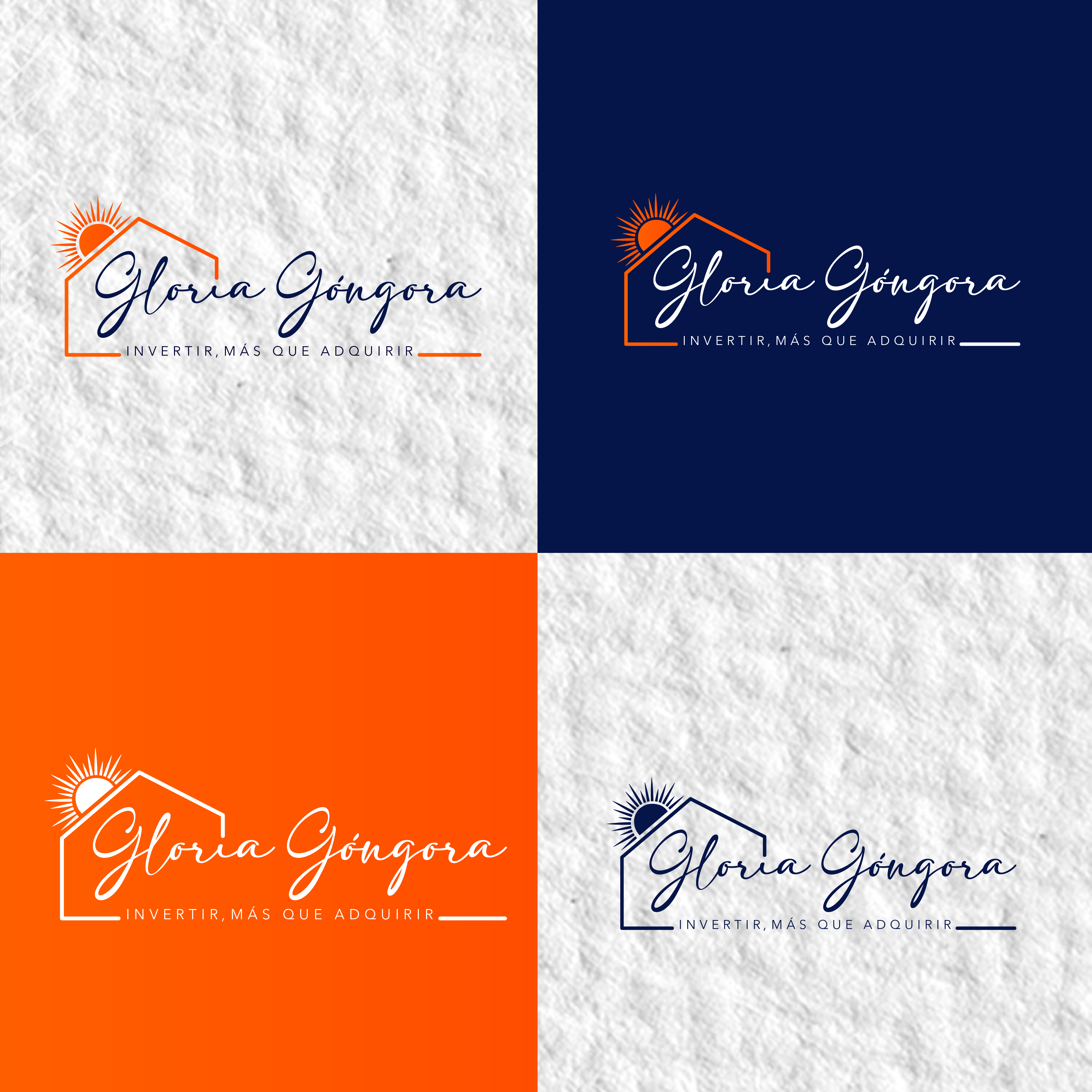 Creacion de marca y diseño de logo para gloria gongora realtor